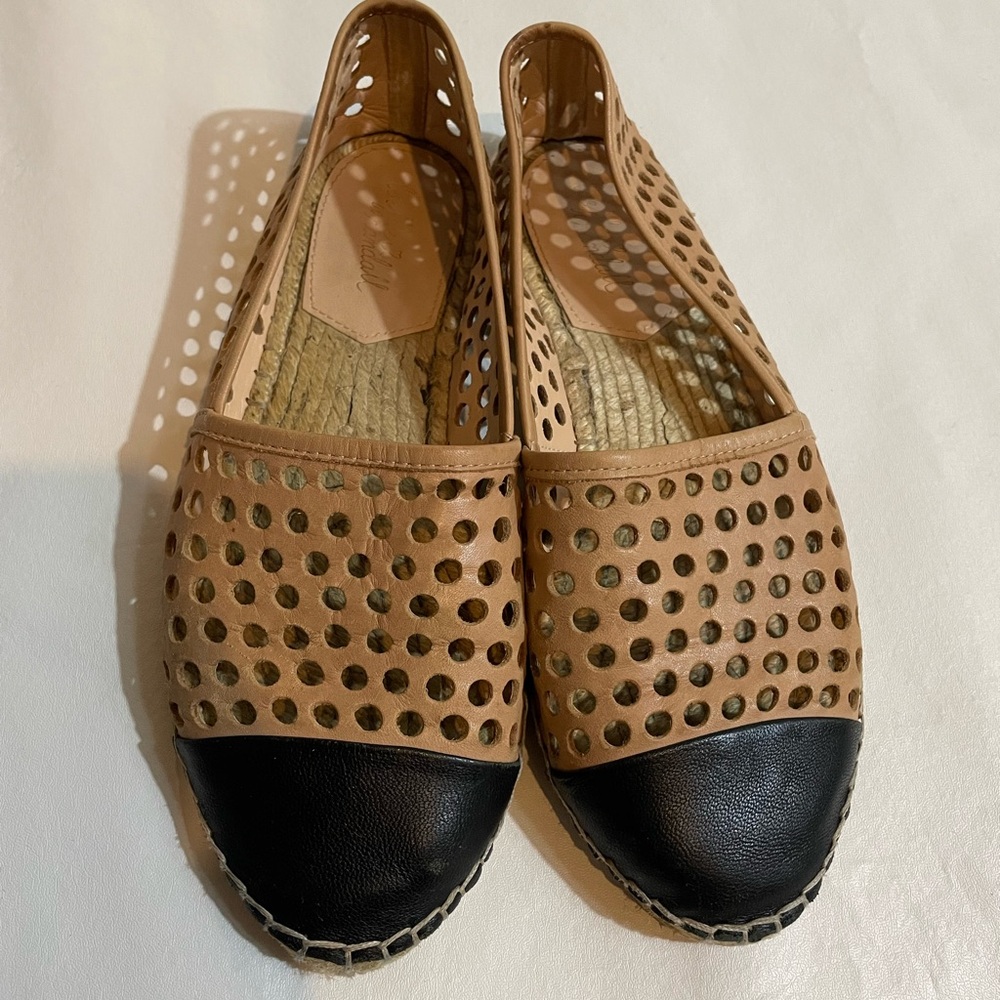 Loeffler Randall Mara Lasercut Leather‎ Espadrille Flats